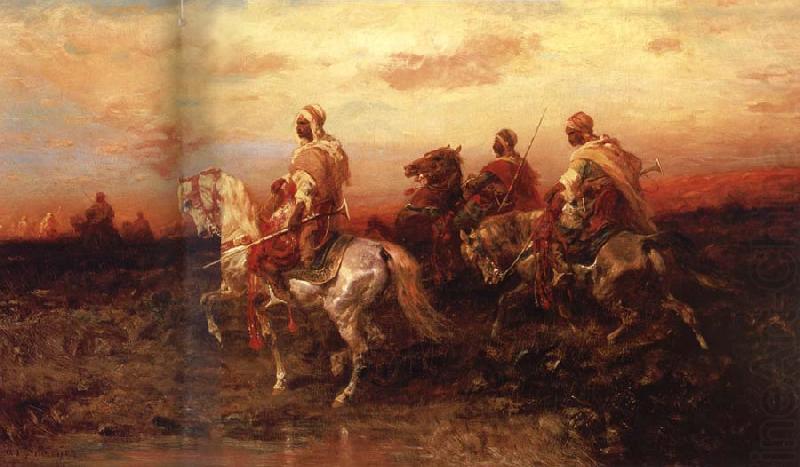 Adolf Schreyer Arab Horsemen on the March china oil painting image